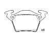 Pastillas de freno Brake Pad:000 421 42 10