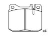 Bremsbelagsatz, Scheibenbremse Brake Pad:001 420 99 20