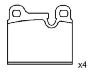 Pastillas de freno Brake Pad:34 21 1 159 269