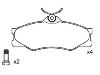 刹车片 Brake Pad:251 698 151 F