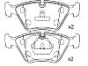 Bremsbelagsatz, Scheibenbremse Brake Pad:447 698 151 C