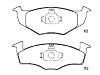 Bremsbelagsatz, Scheibenbremse Brake pad set:1H0 698 151 A