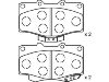 Brake pad set:04491-35160