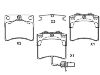 Brake pad set:7D0 698 151 C