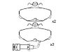 刹车片 Brake pad set:1 648 236