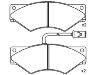 Bremsbelagsatz, Scheibenbremse Brake Pad:190 6183