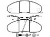 Bremsbelagsatz, Scheibenbremse Brake Pad:5001 834 527