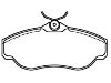 Bremsbelagsatz, Scheibenbremse Brake Pad:SFP 100460