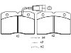 Bremsbelagsatz, Scheibenbremse Brake Pad:141422-066