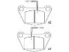 Bremsbelagsatz, Scheibenbremse Brake Pad:141456