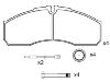 Bremsbelagsatz, Scheibenbremse Brake Pad:425 361 01