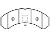 Bremsbelagsatz, Scheibenbremse Brake Pad:8 284 000 106