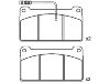 Bremsbelagsatz, Scheibenbremse Brake Pad:001 420 90 20