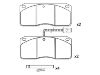 Bremsbelagsatz, Scheibenbremse Brake Pad:150894-066