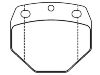 Bremsbelagsatz, Scheibenbremse Brake Pad:150939