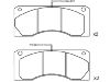 Bremsbelagsatz, Scheibenbremse Brake Pad:5000 814 345