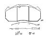 Bremsbelagsatz, Scheibenbremse Brake Pad:151040-110