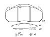 Bremsbelagsatz, Scheibenbremse Brake Pad:151040-111