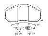 Bremsbelagsatz, Scheibenbremse Brake Pad:151040-113