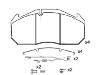 Bremsbelagsatz, Scheibenbremse Brake Pad:5001 823 000