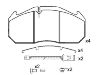 Bremsbelagsatz, Scheibenbremse Brake Pad:151040-116