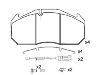 Bremsbelagsatz, Scheibenbremse Brake Pad:151040-117