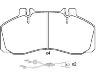 Bremsbelagsatz, Scheibenbremse Brake Pad:5001 014 694