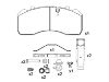 Bremsbelagsatz, Scheibenbremse Brake Pad:151254-073