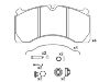 Bremsbelagsatz, Scheibenbremse Brake Pad:151281-066