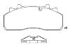 Bremsbelagsatz, Scheibenbremse Brake Pad:151623-067