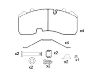 Bremsbelagsatz, Scheibenbremse Brake Pad:05.092.90.05.0