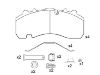 Bremsbelagsatz, Scheibenbremse Brake Pad:151630-066
