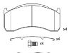 Bremsbelagsatz, Scheibenbremse Brake Pad:151638-066