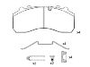 Bremsbelagsatz, Scheibenbremse Brake Pad:151641-066