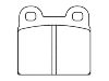 Bremsbelagsatz, Scheibenbremse Brake Pad:0060 712 608