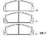 Bremsbelagsatz, Scheibenbremse Brake Pad:4 296 669