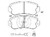 Bremsbelagsatz, Scheibenbremse Brake Pad:001 769 91 00