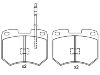 Bremsbelagsatz, Scheibenbremse Brake Pad:431 698 151