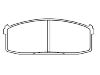 Bremsbelagsatz, Scheibenbremse Brake Pad:41060-01F87