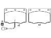 Bremsbelagsatz, Scheibenbremse Brake Pad:78GB-2K0-21-AA