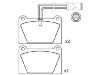 Bremsbelagsatz, Scheibenbremse Brake Pad:GBP90258