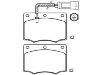 Bremsbelagsatz, Scheibenbremse Brake Pad:1 619 145