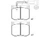 Bremsbelagsatz, Scheibenbremse Brake Pad:1 565 491