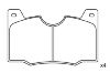 Pastillas de freno Brake Pad:180507