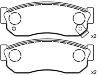 Bremsbelagsatz, Scheibenbremse Brake Pad:41060-01A26