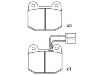 Bremsbelagsatz, Scheibenbremse Brake Pad:0060 719 983