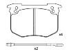 Bremsbelagsatz, Scheibenbremse Brake Pad:4250.45