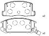 Bremsbelagsatz, Scheibenbremse Brake Pad:04466-17010