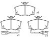Bremsbelagsatz, Scheibenbremse Brake Pad:5 983 913