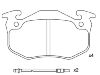 Bremsbelagsatz, Scheibenbremse Brake Pad:77 01 202 213